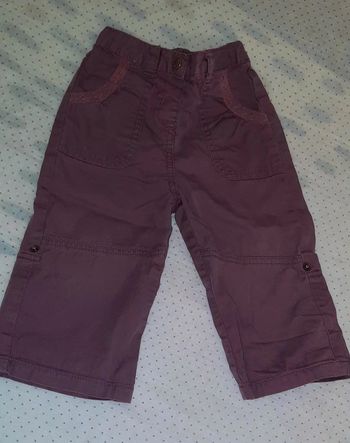 Pantalon violet 12 mois