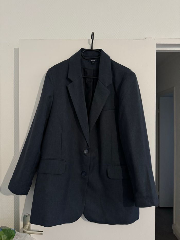 blazer bleu nuit Kiabi - photo numéro 2