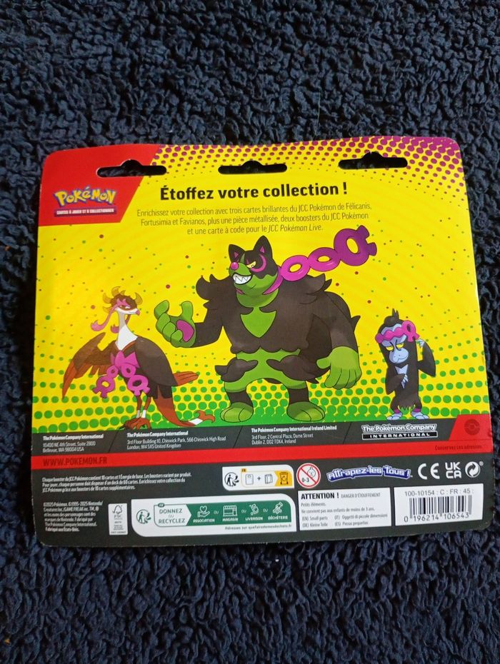 Pokémon Duo Pack Félicanis Fortusimia Favianos – 1 booster Écarlate & Violet + 1 booster Stars Étincelantes - photo numéro 2