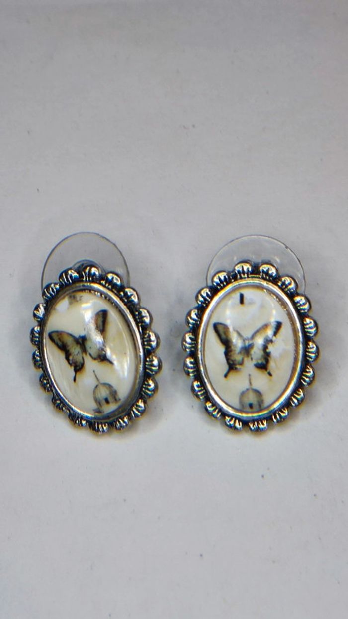 Boucles d'oreilles papillon