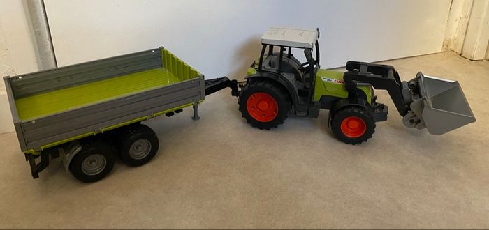 NEUF : Tracteur Bruder avec chargeur frontal et remorque basculante - photo numéro 7
