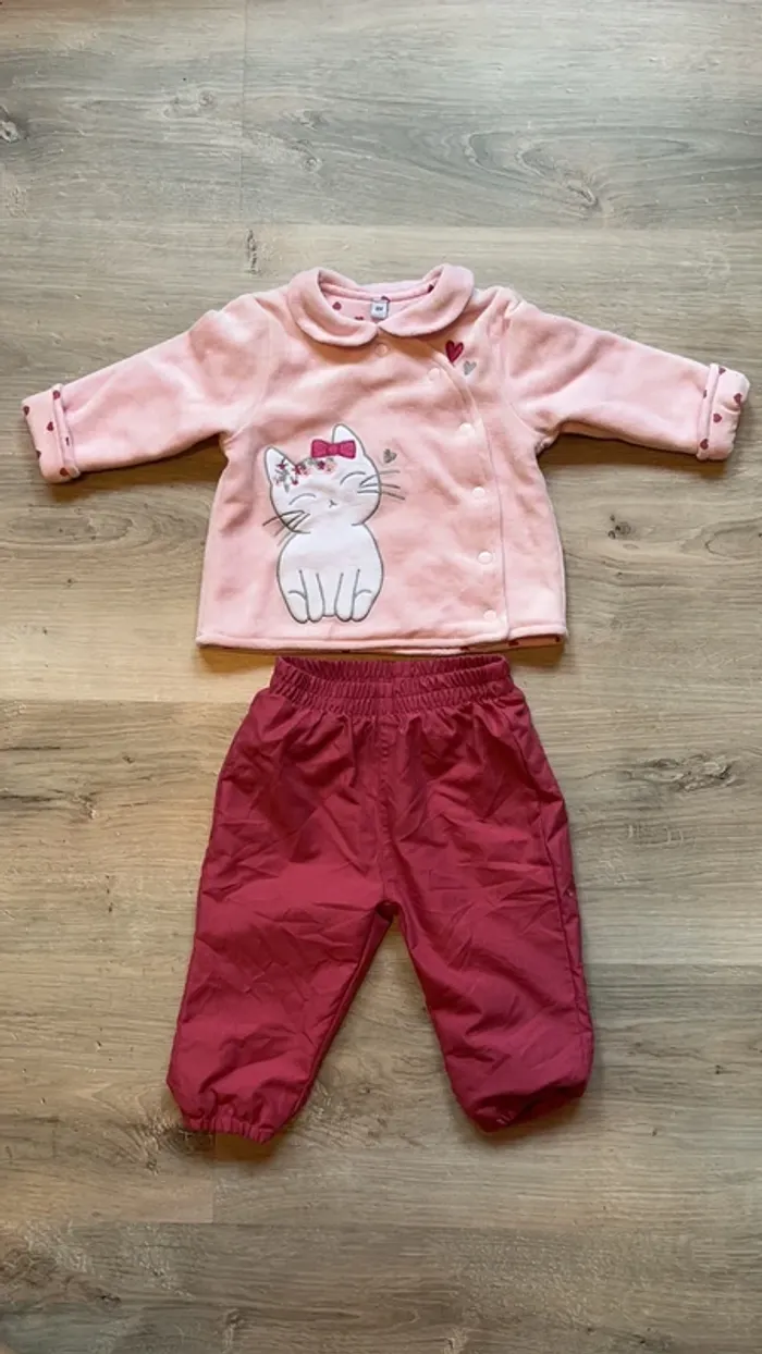 Ensemble veste polaire et pantalon doublé hiver