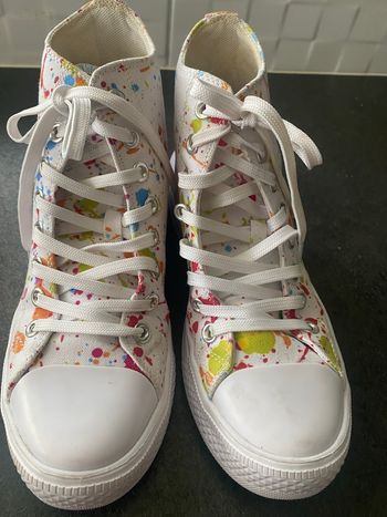 Baskets montantes toile