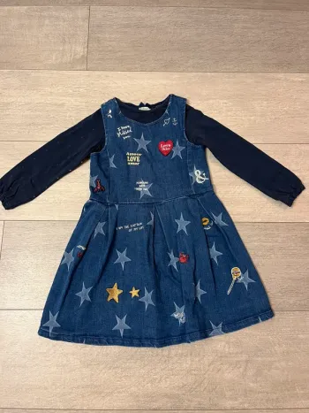 Robe IKKS en jean 6 ans t shirt cyrillus offert