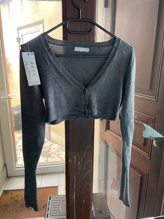Pull court gris - photo numéro 6