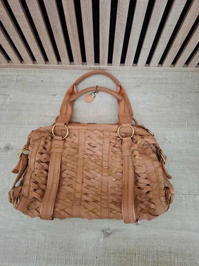 Sac cuir tressé marron - photo numéro 15