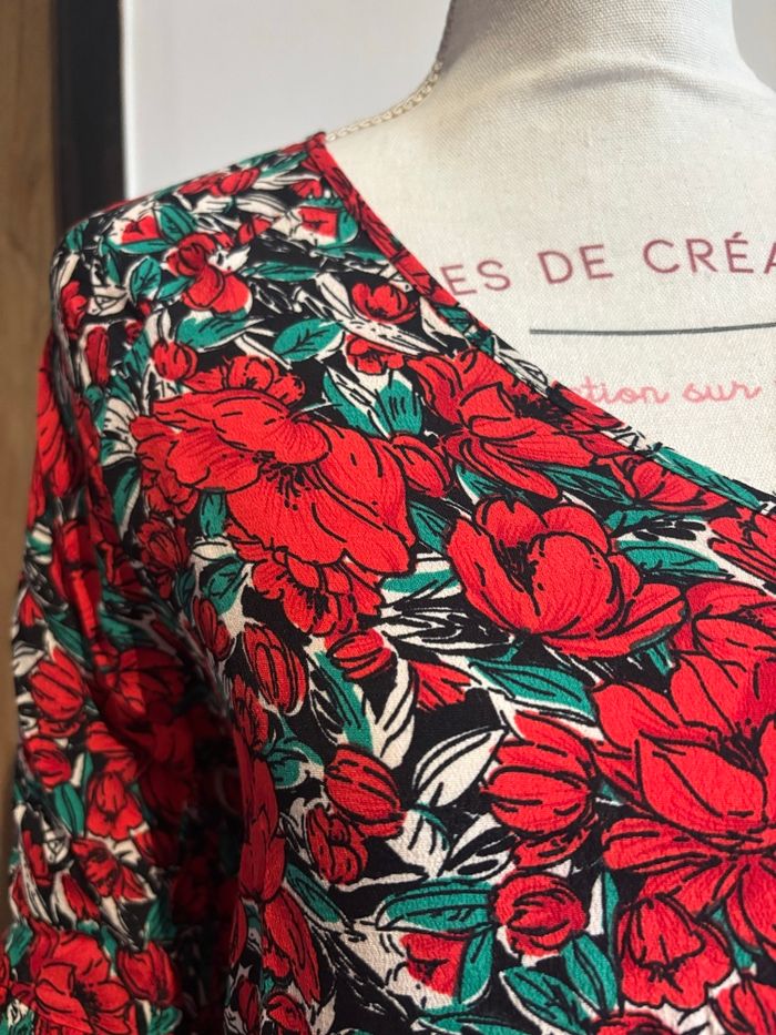 Robe fleur manche 3/4 - photo numéro 3