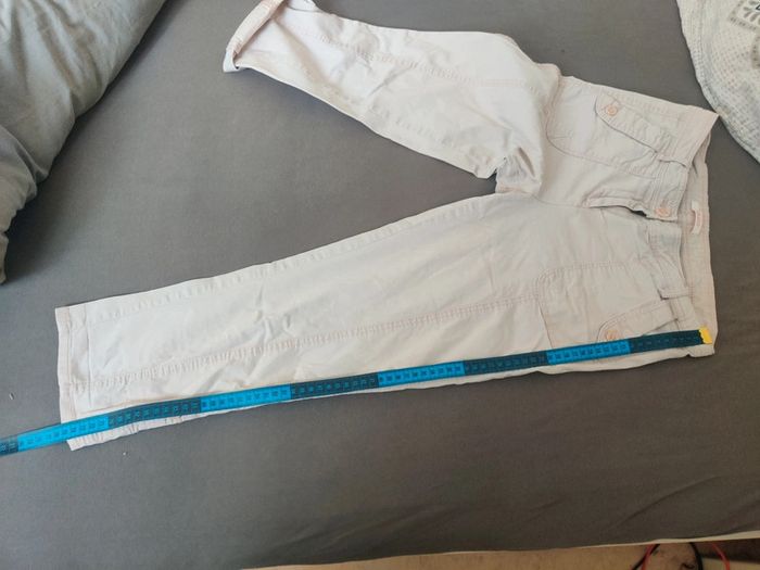 Pantalon pantacourt toile Camaïeu 36 - photo numéro 6