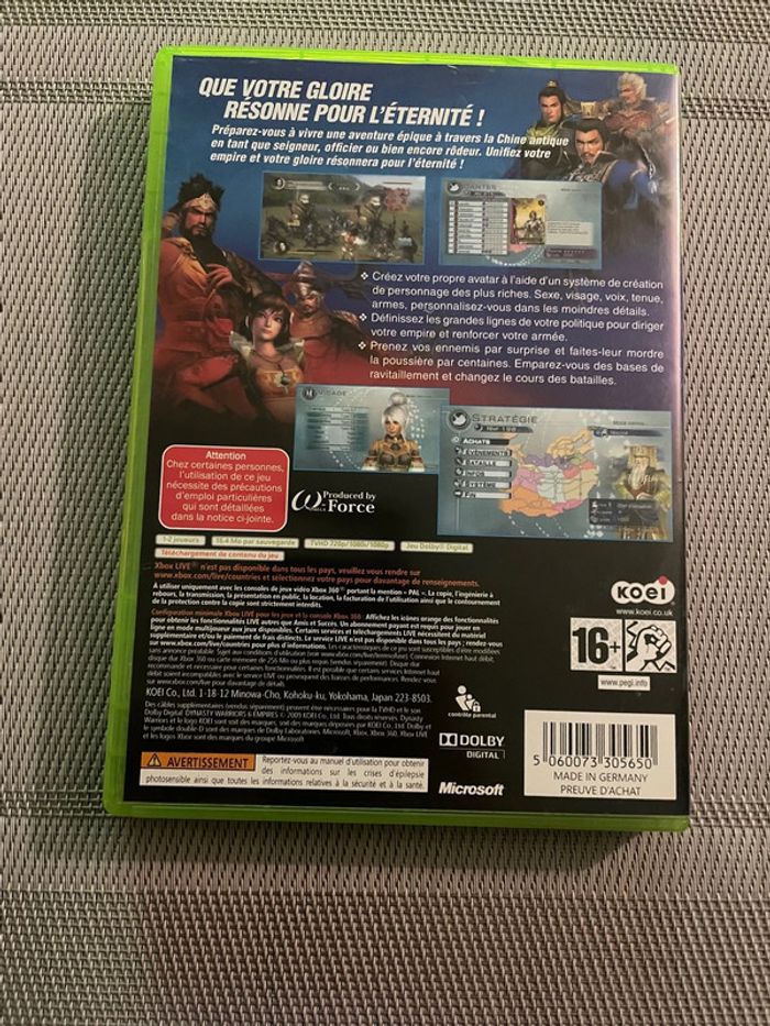 Dynasty Warriors 6 Empires Jeu Xbox 360 FR - photo numéro 3
