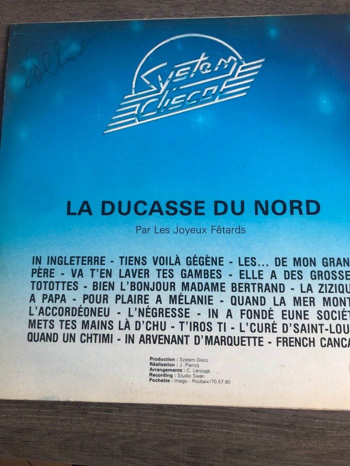 Vinyle 33t La ducasse du Nord - photo numéro 2