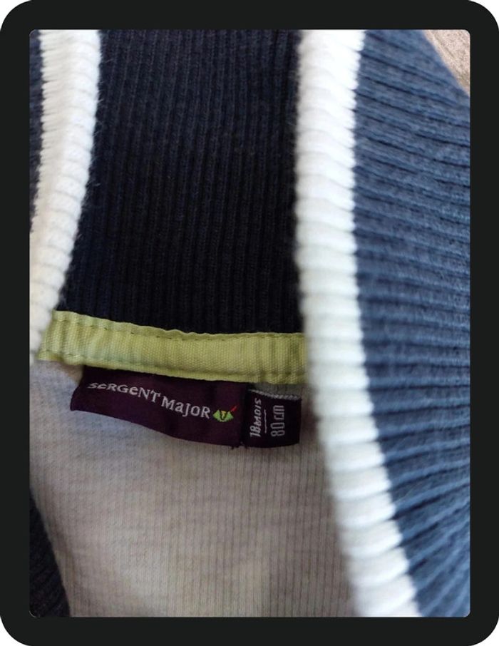 Très beau gilet sergent major beige 18 mois - photo numéro 2