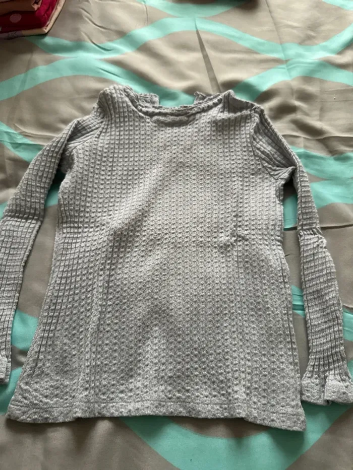 Lot de 2 tee shirt manche longue côtelé 5 ans - photo numéro 7