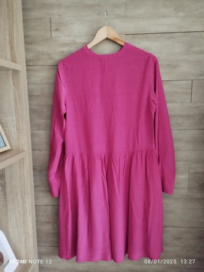 Robe chemise Tommy Hilfiger rose fushia taille 36 neuf étiquettes - photo numéro 5
