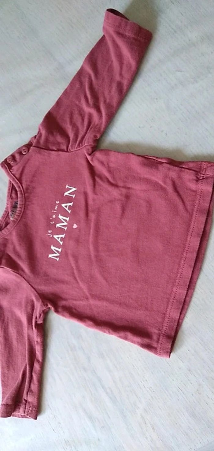 Tee-shirt rouge 3 mois