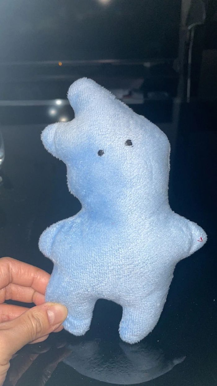 Peluche bleue ~20cm