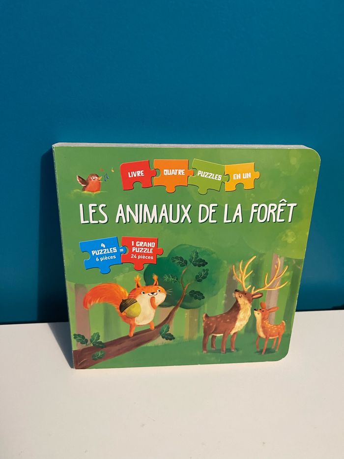 Livre puzzle les animaux de la forêt