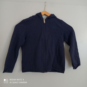 Sweat zippé marine 8ans OVS