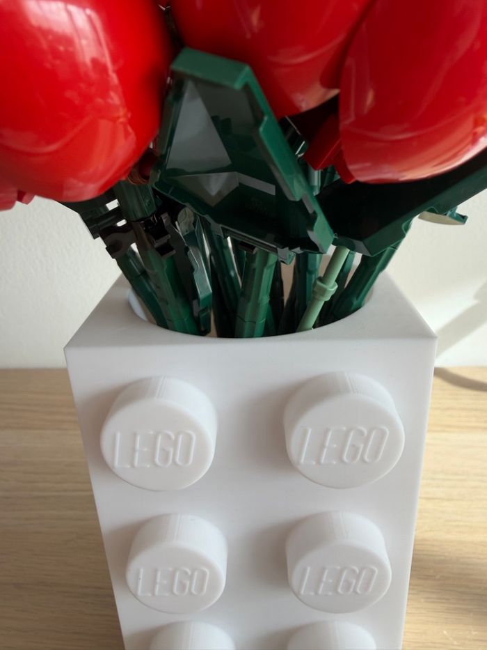 Vase brique idéal fleurs lego 3D - photo numéro 3