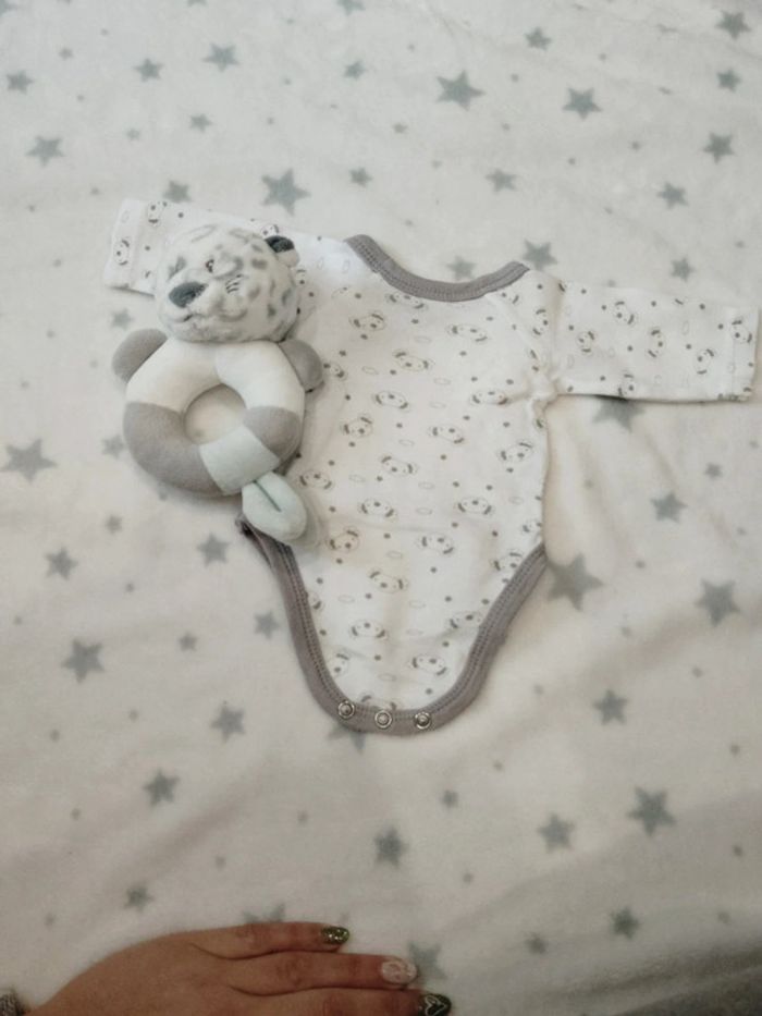 Lot de bodies caches cœur pour "Mini baby" - photo numéro 12