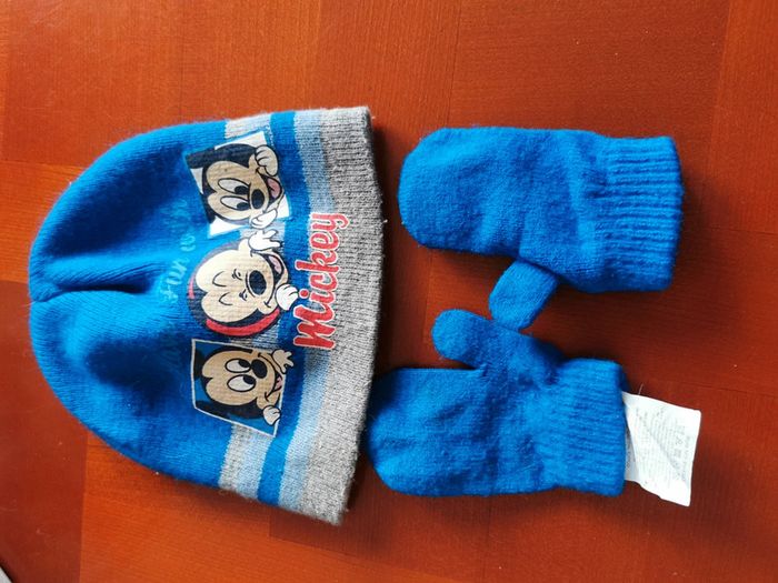 Bonnet et gant mickey - photo numéro 2
