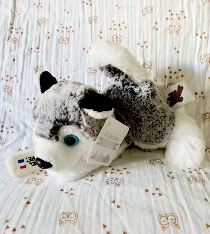 Peluche chien Husky Méribel