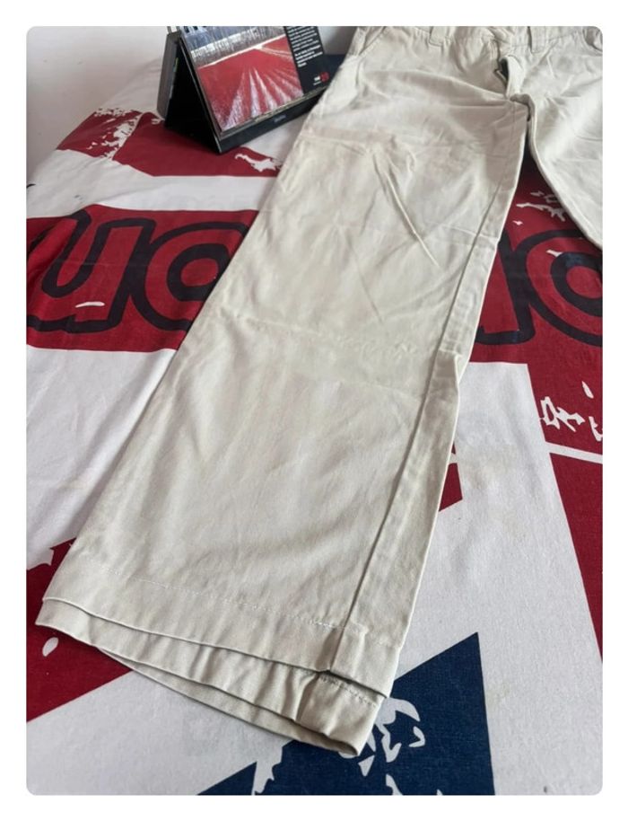 Pantalon Chino Bertrand d’Arley taille 38 marron crème/ beige crème doublure au niveau des chevilles - photo numéro 5
