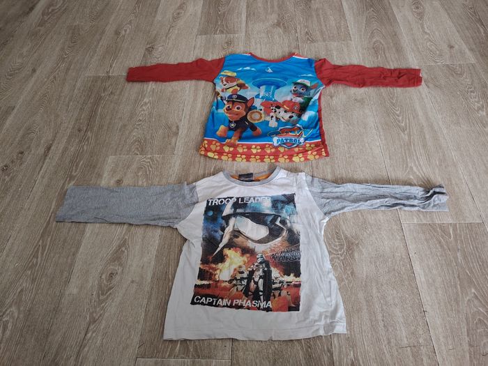 Lot haut de pyjama garçon pat patrouille star wars - photo numéro 3