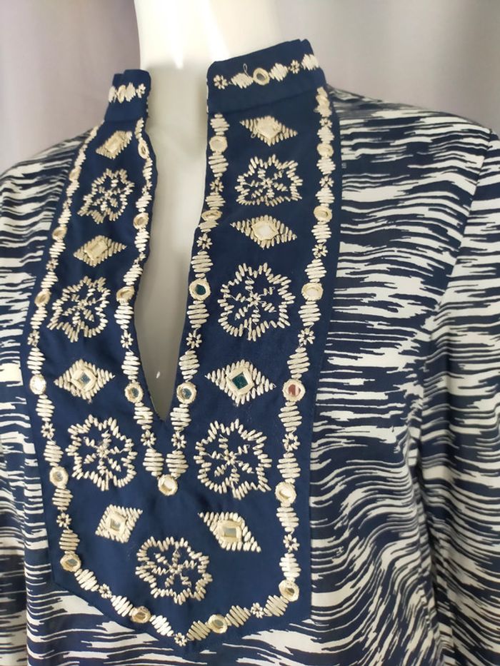 Tunique brodée en coton – Tory Burch – Taille S - photo numéro 4