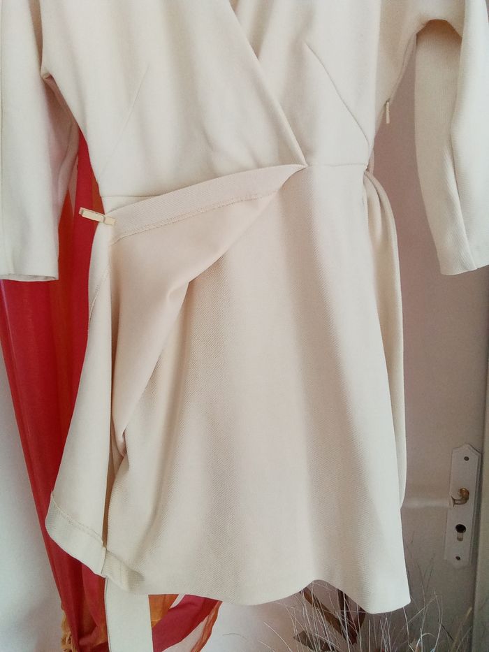 Jolie robe habillée crème/beige Mango taille 36 - photo numéro 5