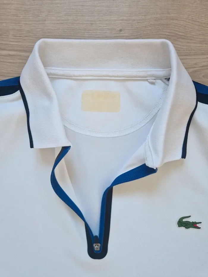 Polo Lacoste Sport Blanc taille M / FR 4 - photo numéro 5