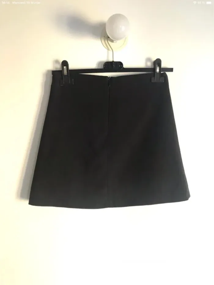 Mini jupe noire Oodji taille 34 - photo numéro 4