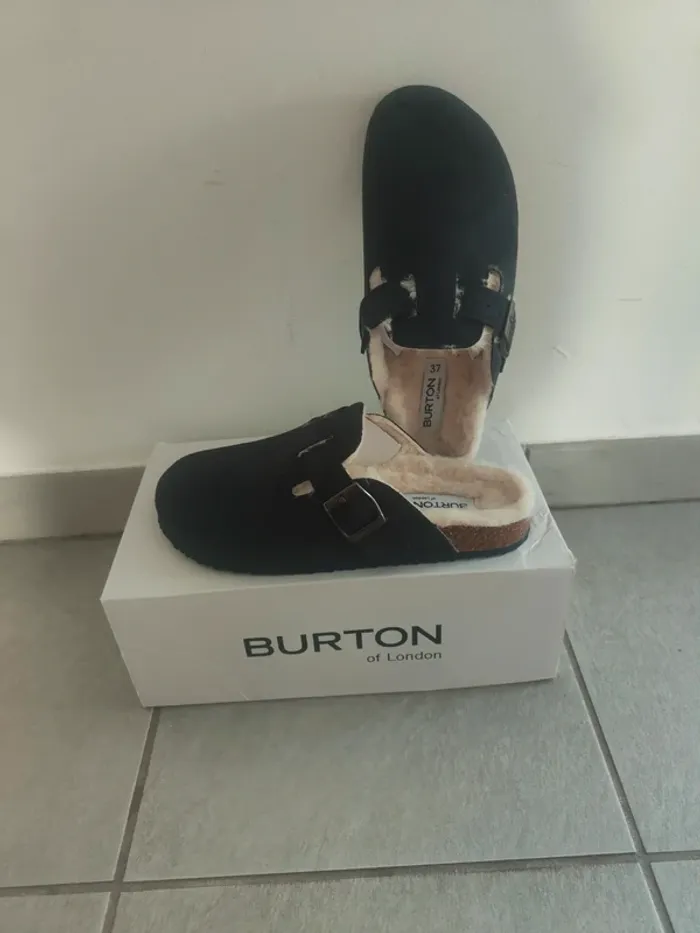 Mules femme Burton bleu marine 37