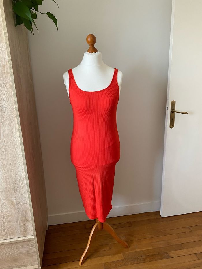 Robe d’été corail Etam