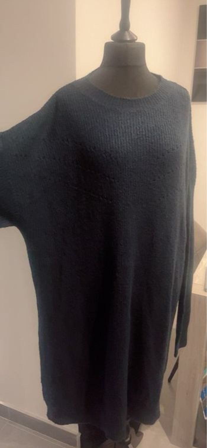 Robe pull bleue marine - photo numéro 8