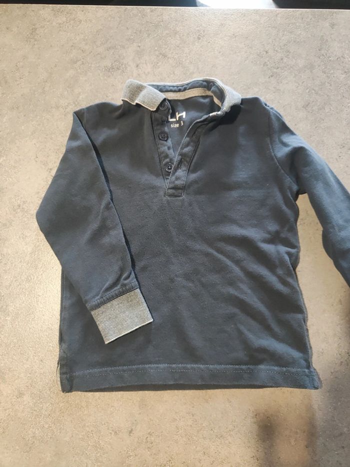 Polo manches longues 3 ans