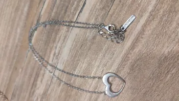 Collier coeur argent Agatha