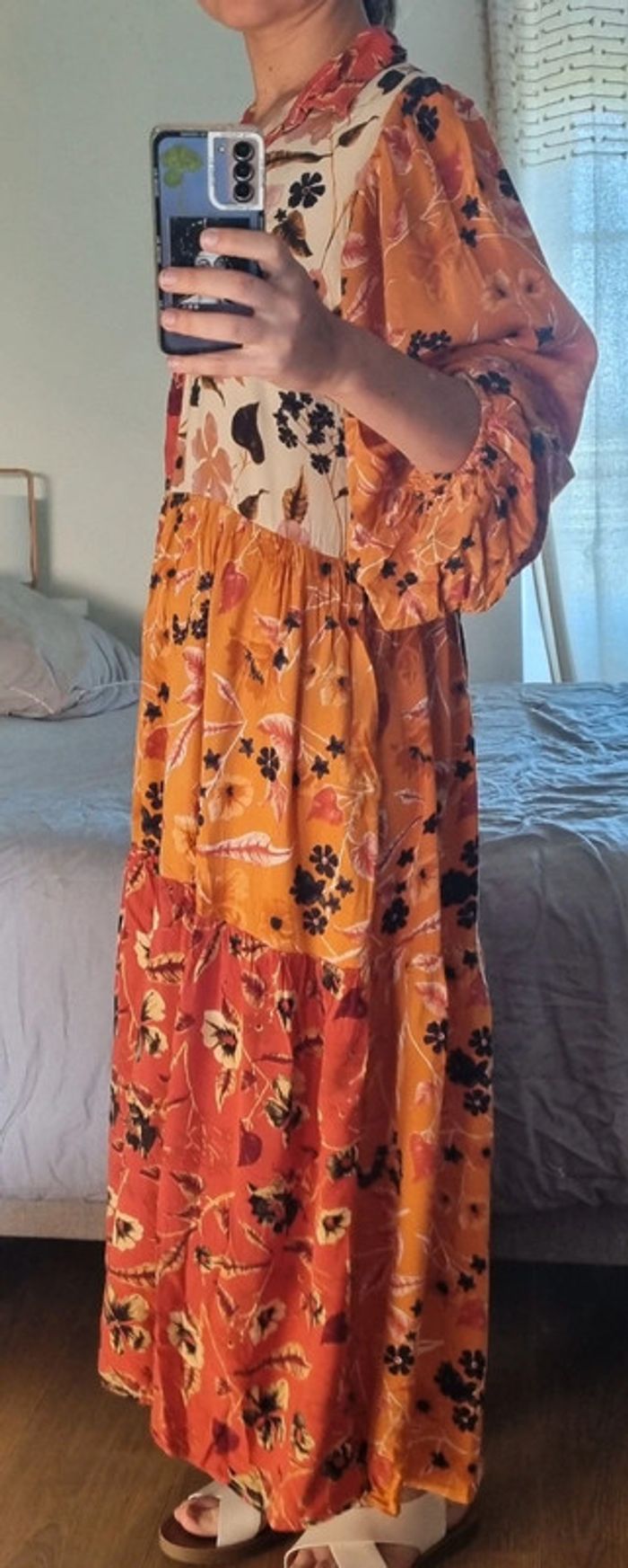 Robe longue d'été motif fleuri - photo numéro 7