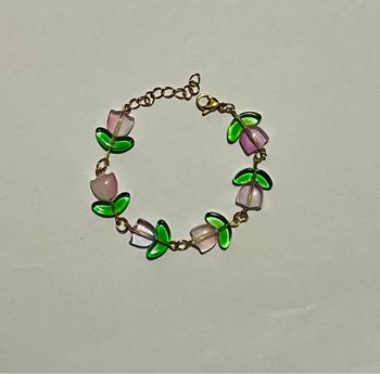 Bracelet fleurs coquette mignon cute