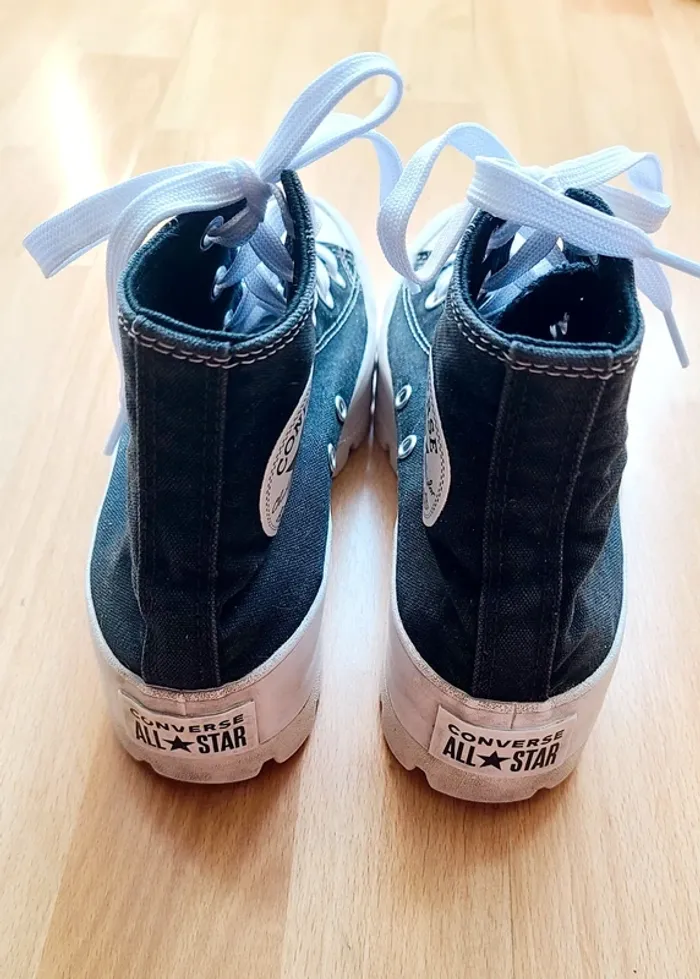 Converse noir lugged plateforme taille 38 - photo numéro 3