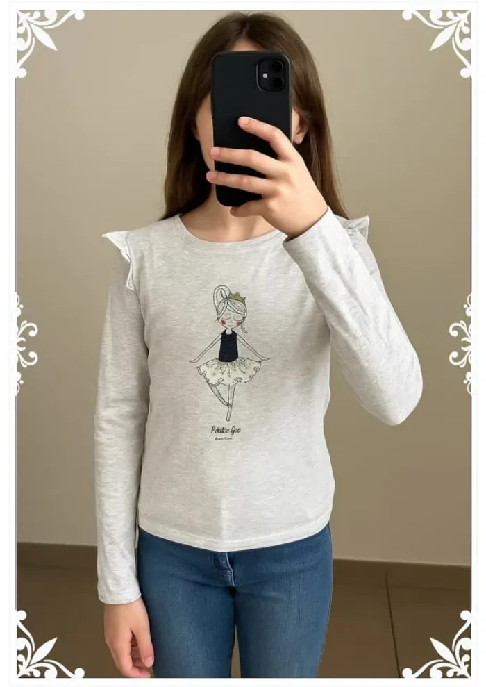 T-shirt gross taille 10 ans enfant fille Floriane