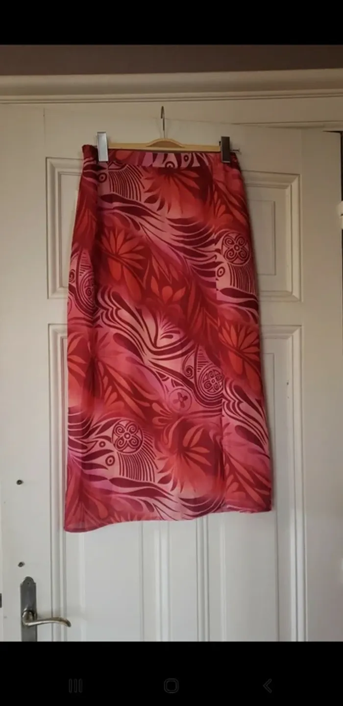 Jupe longue femme fleurie été vacances