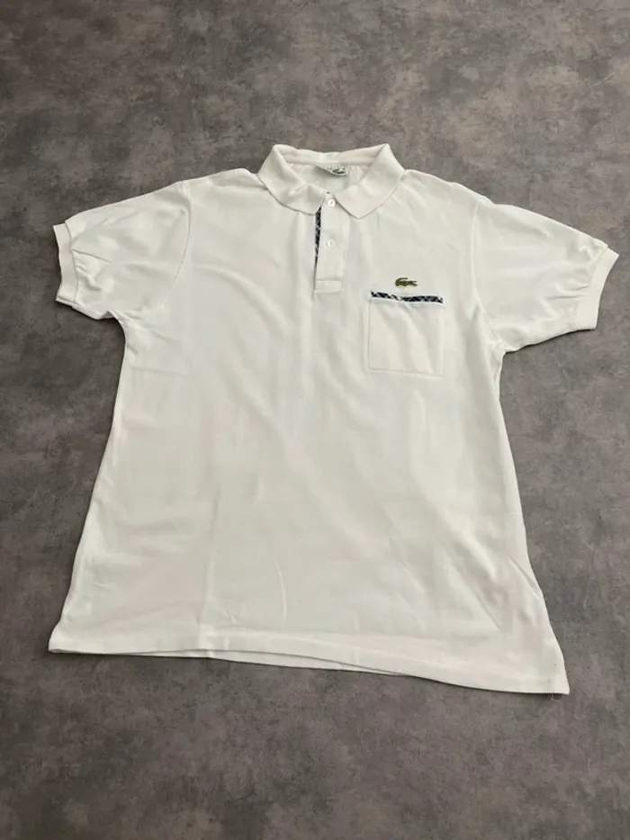 Polo Lacoste blanc - photo numéro 2