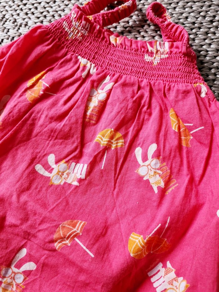 Combinaison légère rose fuchsia - 12 mois - photo numéro 3