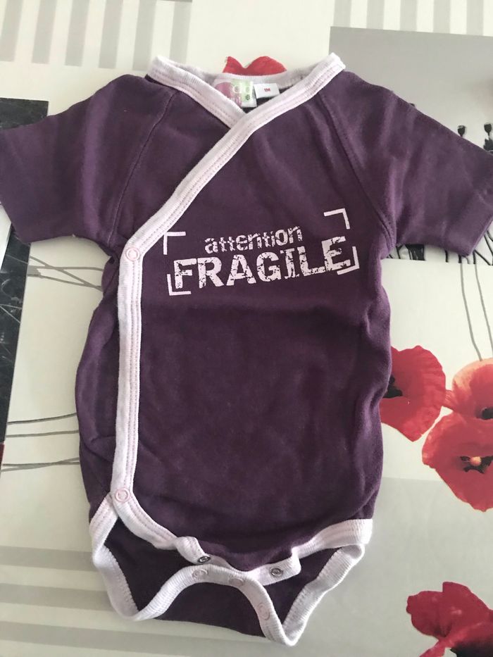 bodies 1 mois manches courtes - photo numéro 5