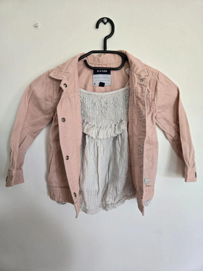 Veste en jean tee shirt