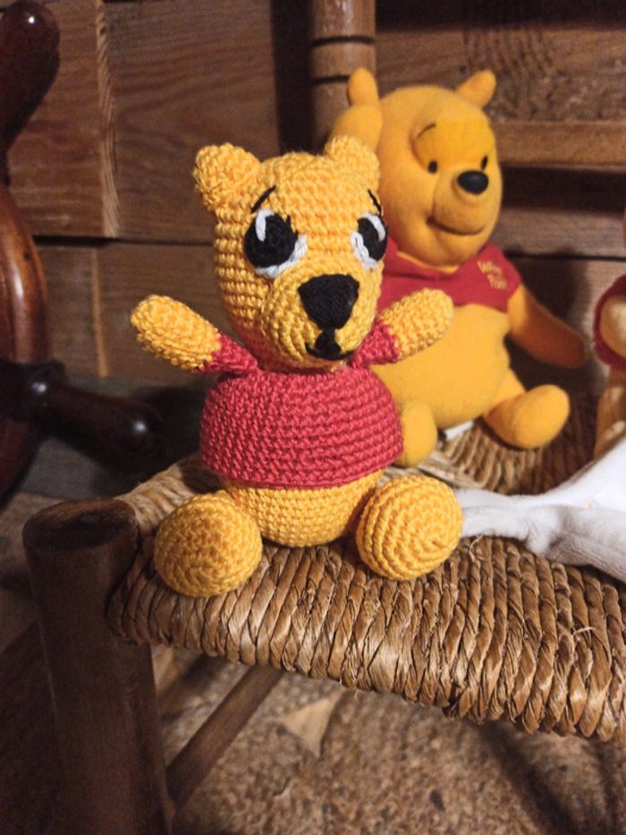 Peluche doudou Winnie l'ourson tbe - photo numéro 3