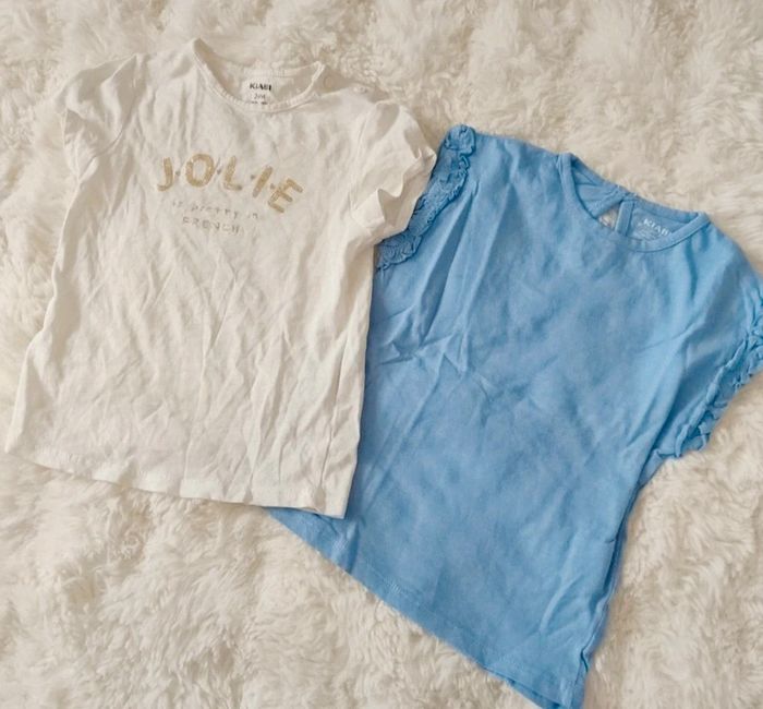 Lot de 2 tee-shirt Kiabi 24 mois