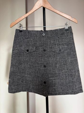 Jupe en tweed foncé 10 New Look