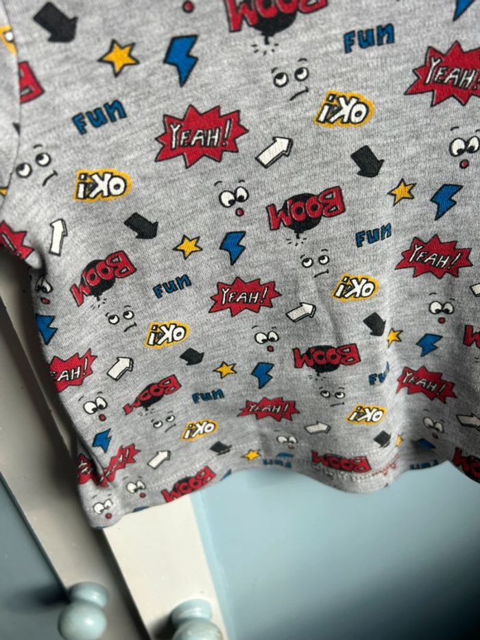 Tee shirt manches longues gris orchestra,12 mois - photo numéro 3