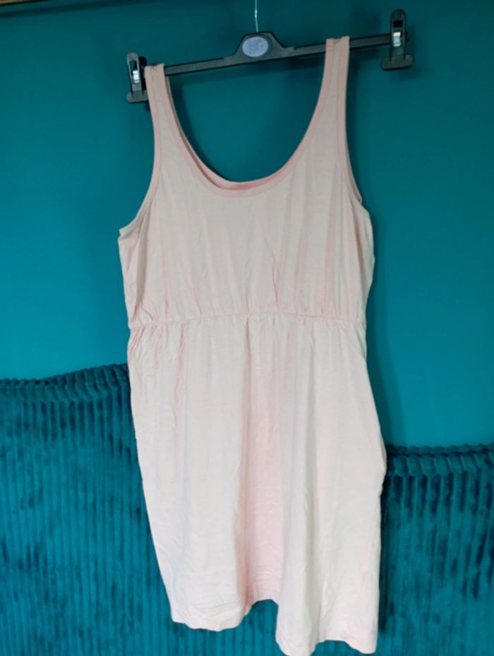 Robe d'été en coton rose saumon - photo numéro 3